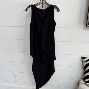 BCBG Black Satin Sleeveless shirt